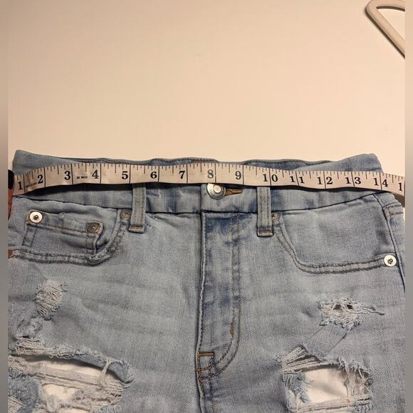 Aeropostale High Rise Curvy Midi Shorts 3” Sz 8 - Picture 8 of 9